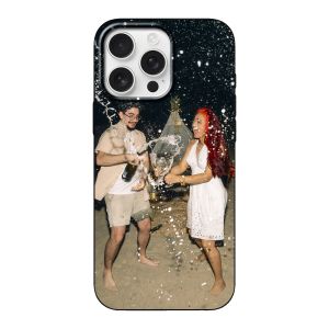 Coque rigide imprimée au dos (Noir)