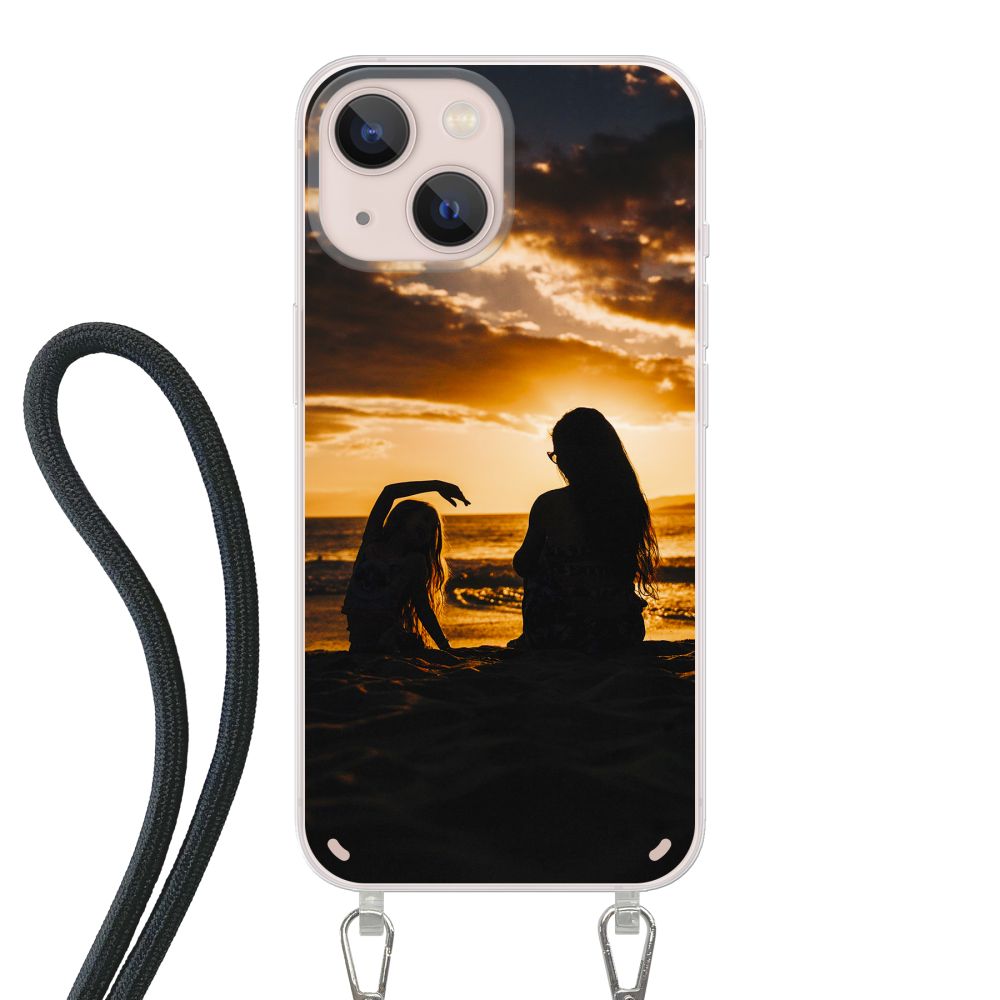 Coque imprimée au dos avec cordon