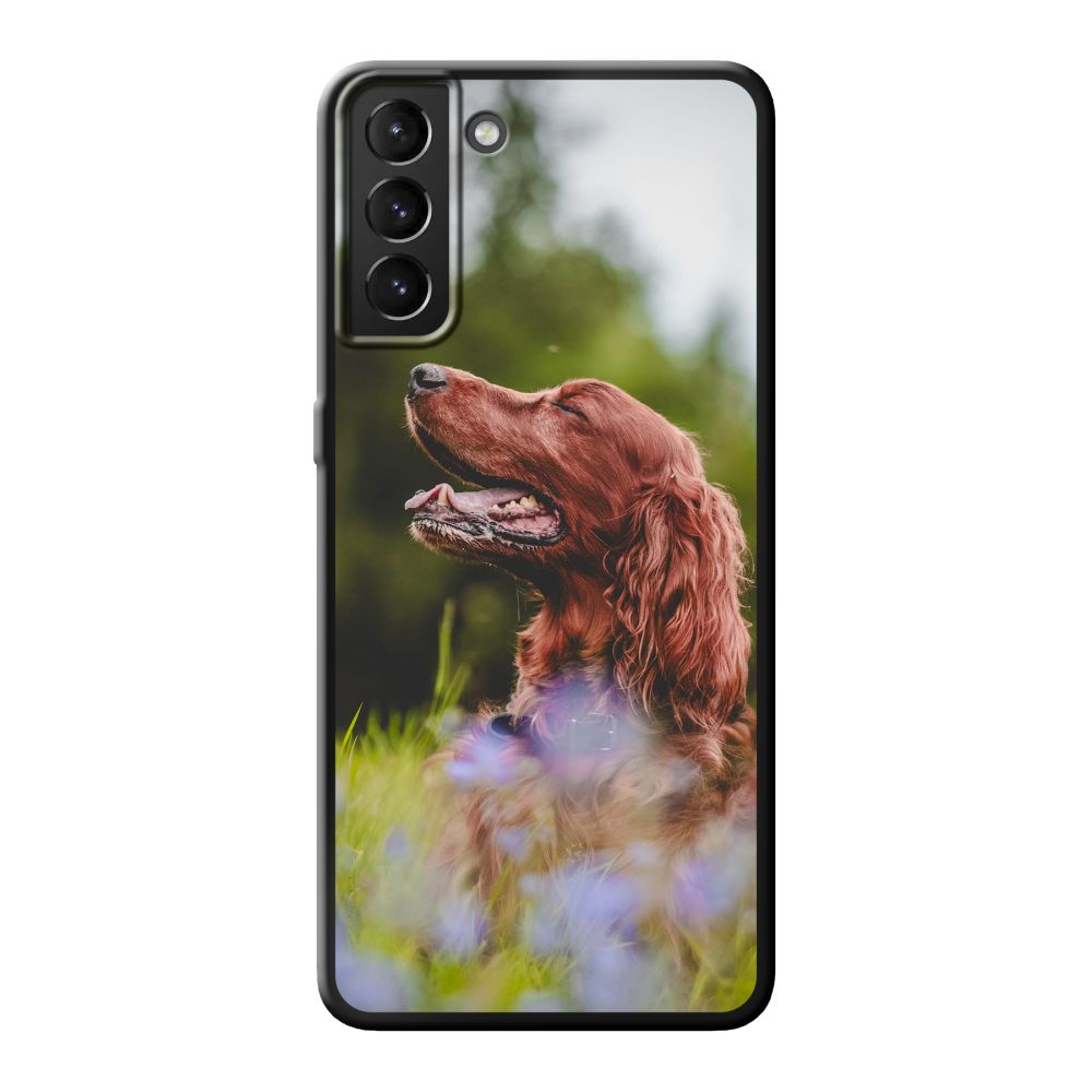 Coque souple imprimée au dos (Noir)