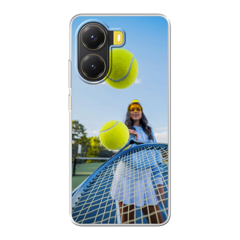 Achterkant bedrukt soft case hoesje (Transparant)