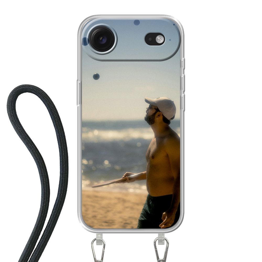 Coque imprimée au dos avec cordon