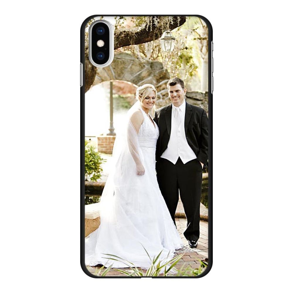 Coque rigide imprimée au dos (Noir)