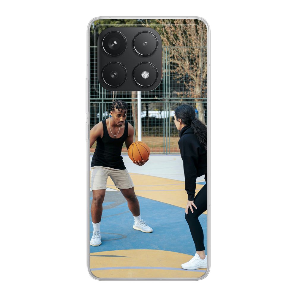 Achterkant bedrukt soft case hoesje (Transparant)