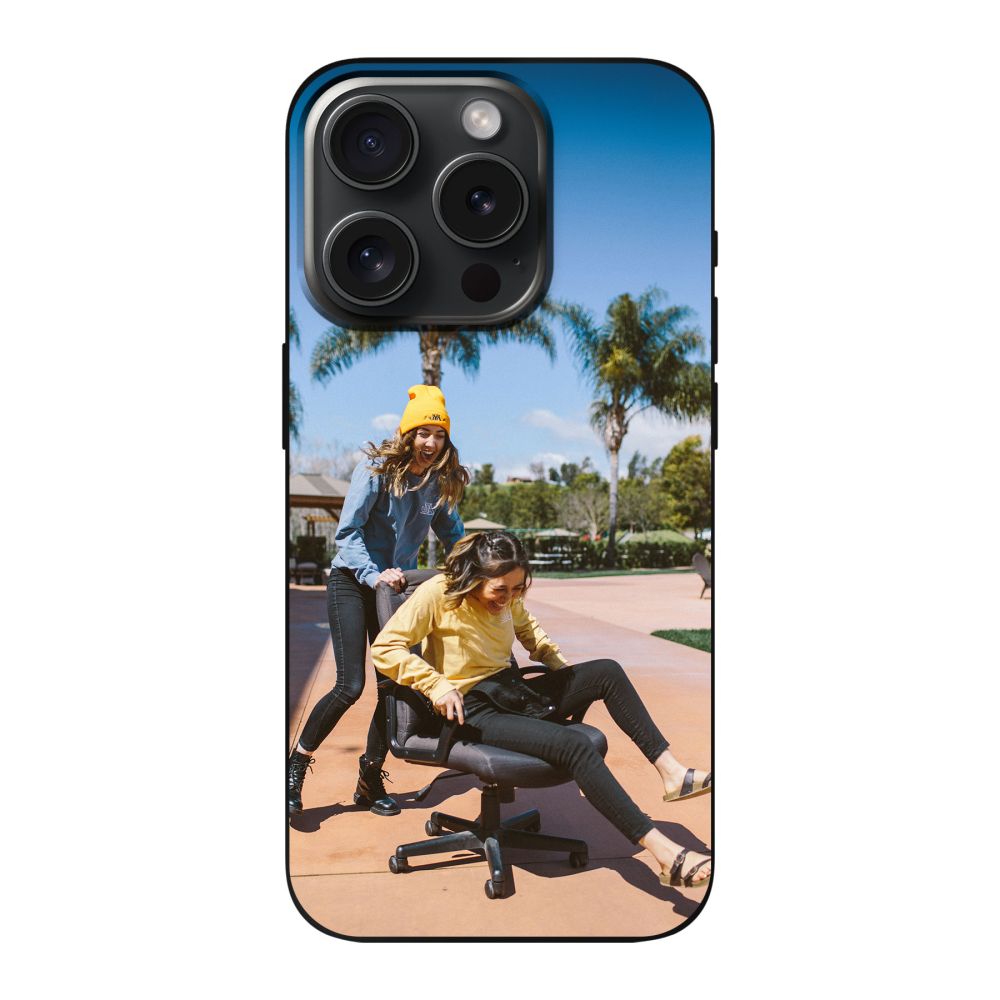 Coque souple imprimée au dos (Noir)