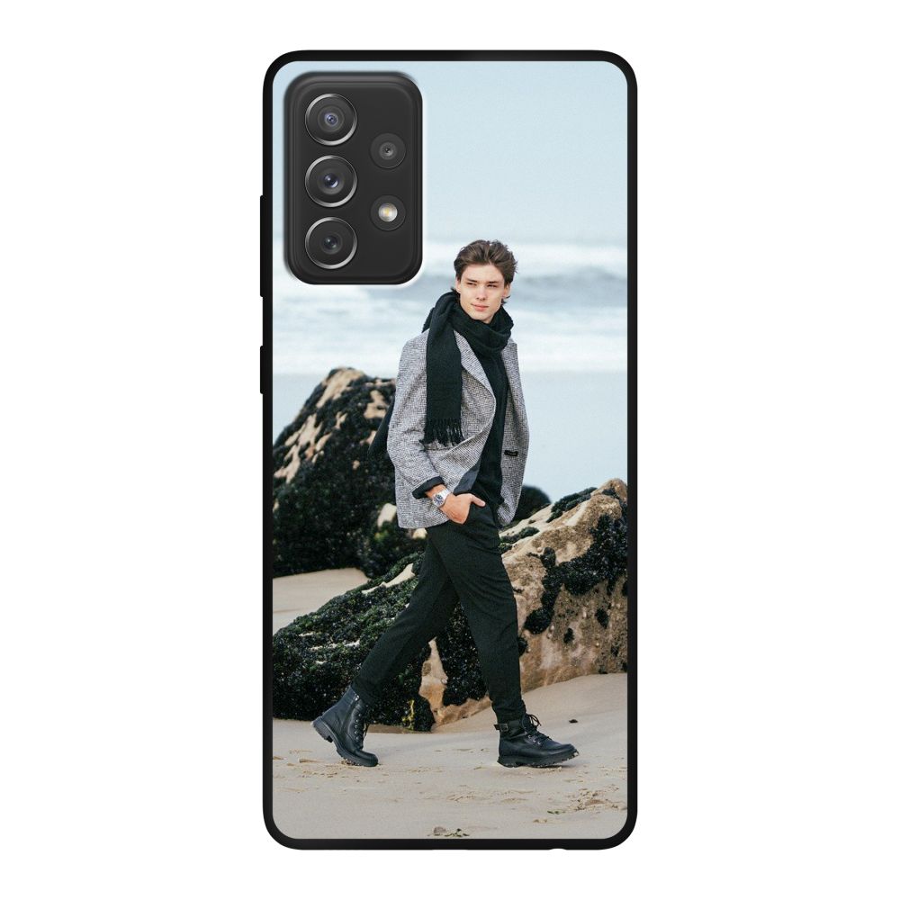 Coque souple imprimée au dos (Noir)