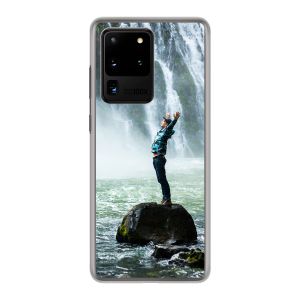 Achterkant bedrukt hard case hoesje (Transparant)