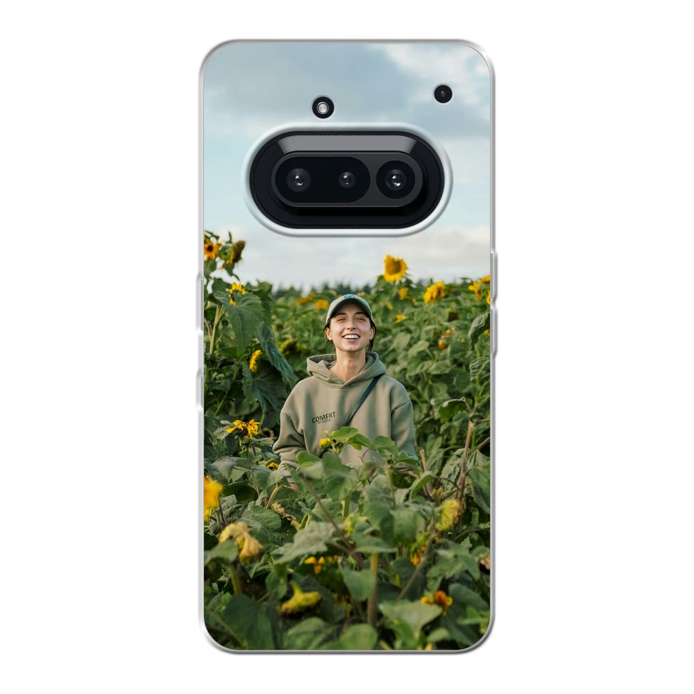 Coque souple imprimée au dos (Transparent)