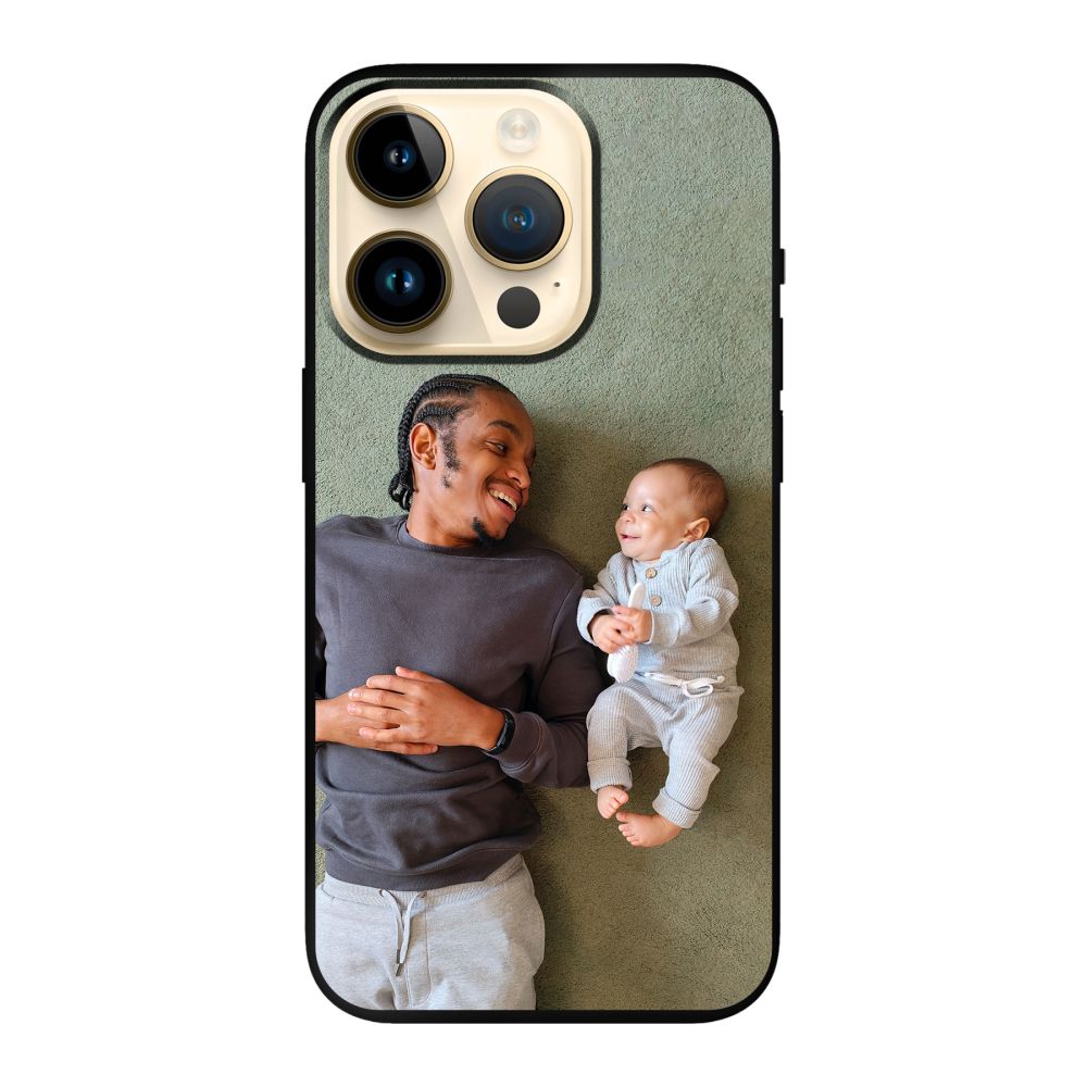 Coque souple imprimée au dos (Noir)