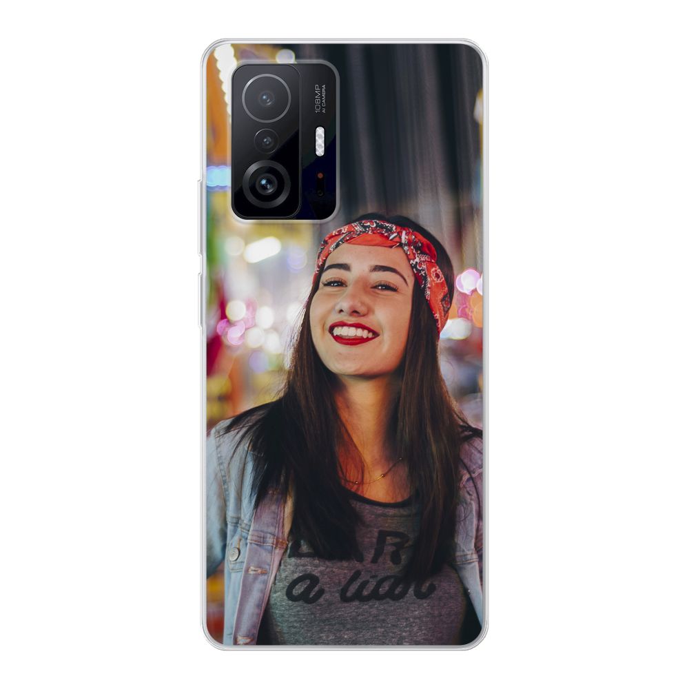 Achterkant bedrukt soft case hoesje (Transparant)