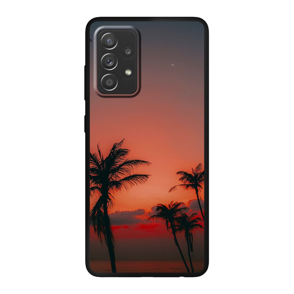 Achterkant bedrukt hard case hoesje (Zwart)