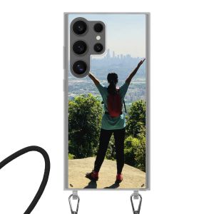 Coque imprimée au dos avec cordon