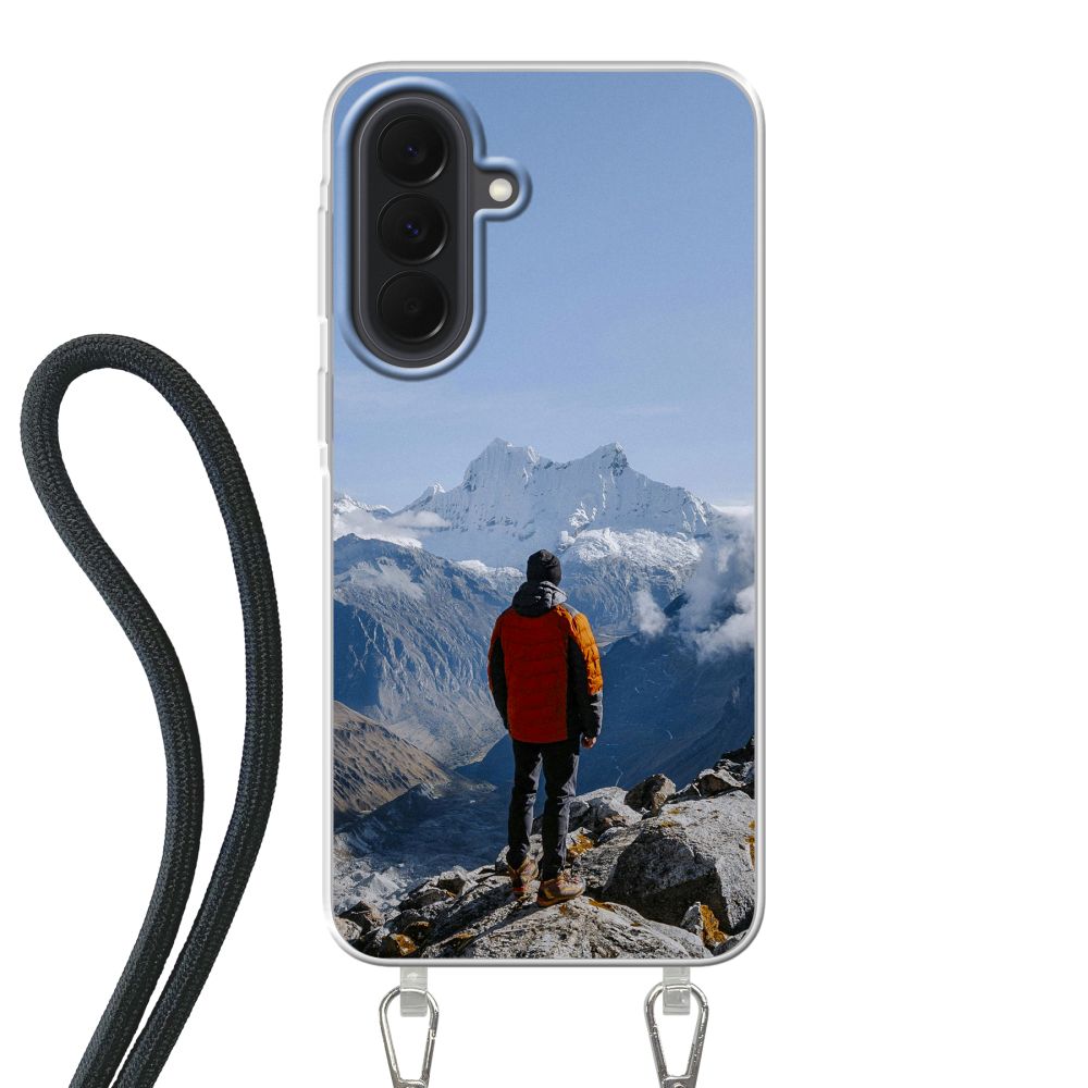 Coque imprimée au dos avec cordon