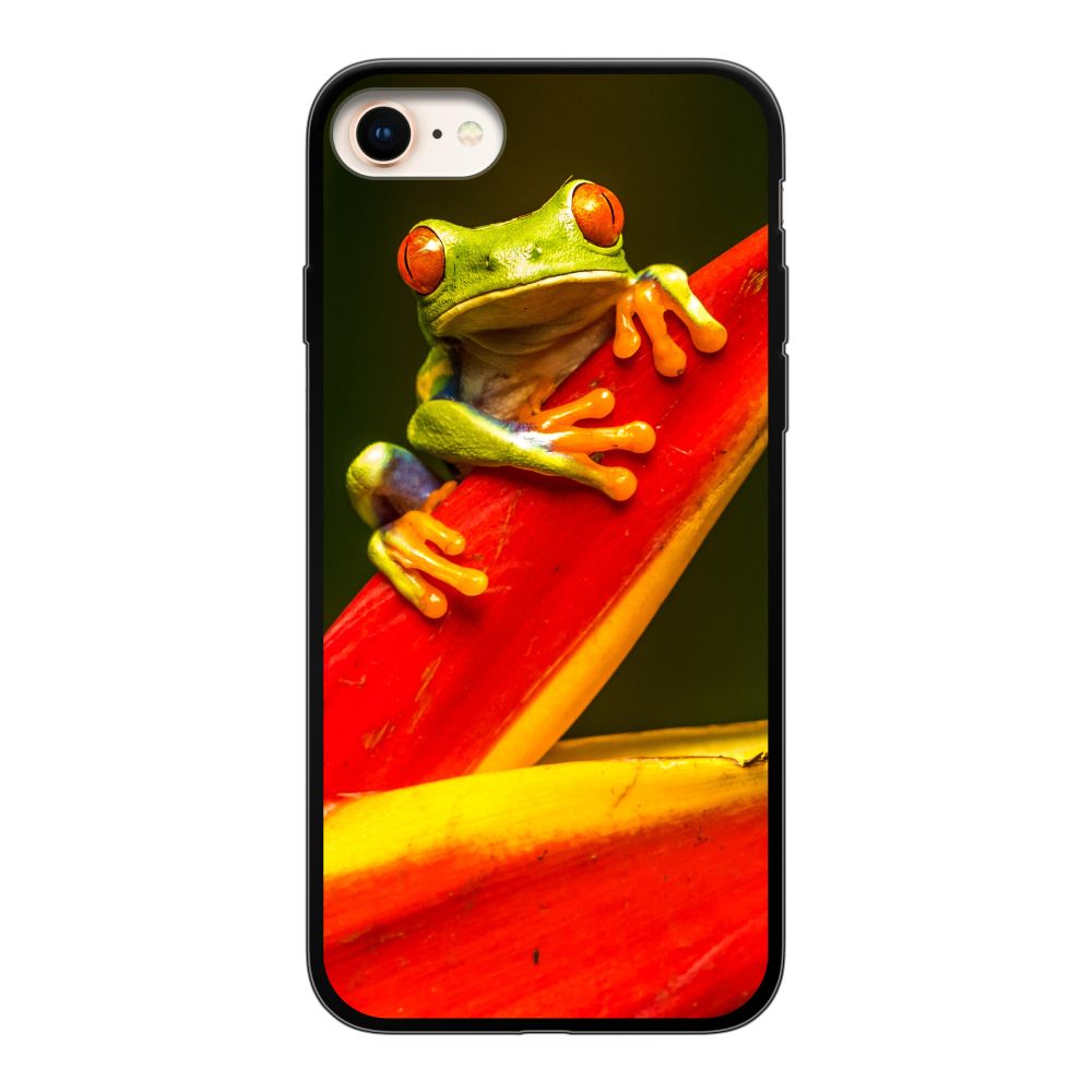 Achterkant bedrukt soft case hoesje (Zwart)