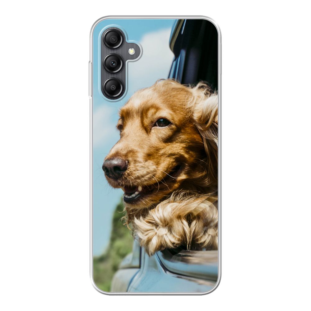 Achterkant bedrukt soft case hoesje (Transparant)