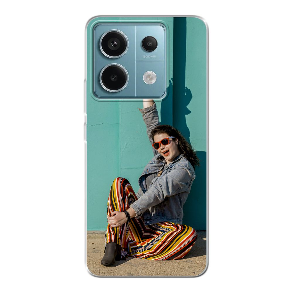 Achterkant bedrukt soft case hoesje (Transparant)
