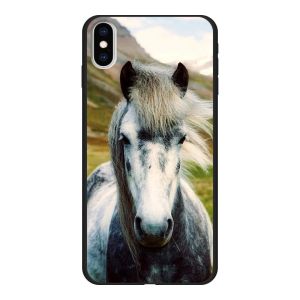 Coque souple imprimée au dos (Noir)