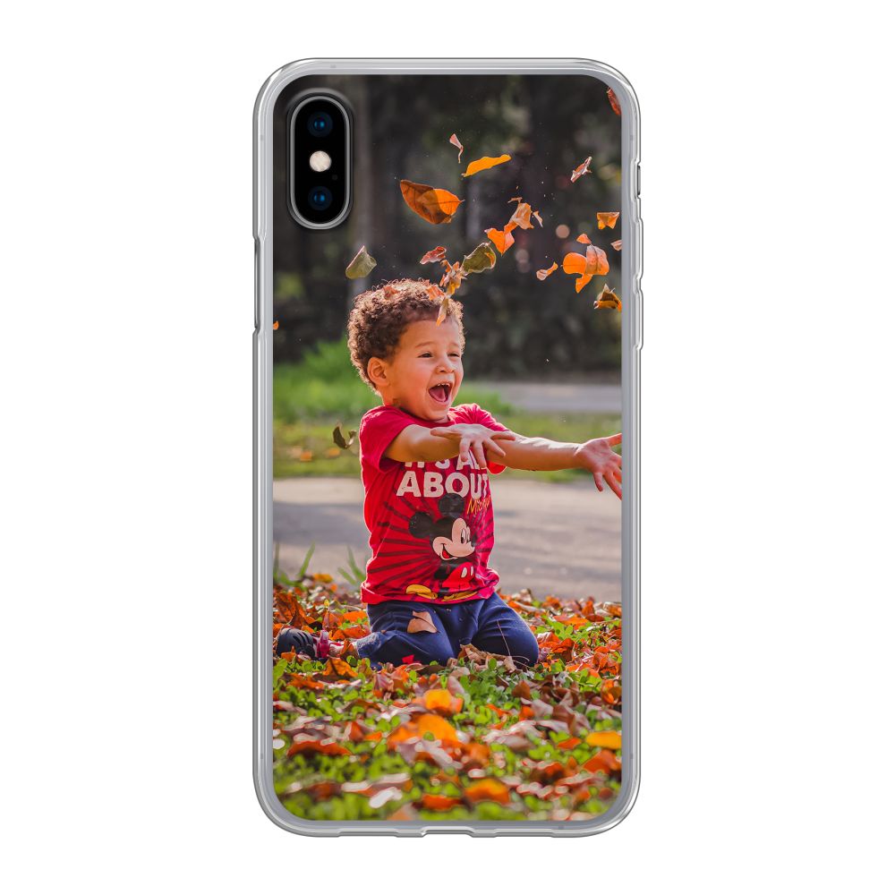 Achterkant bedrukt soft case hoesje (Transparant)