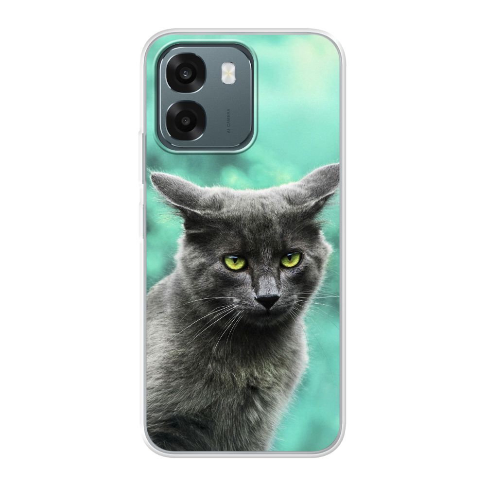 Achterkant bedrukt soft case hoesje (Transparant)