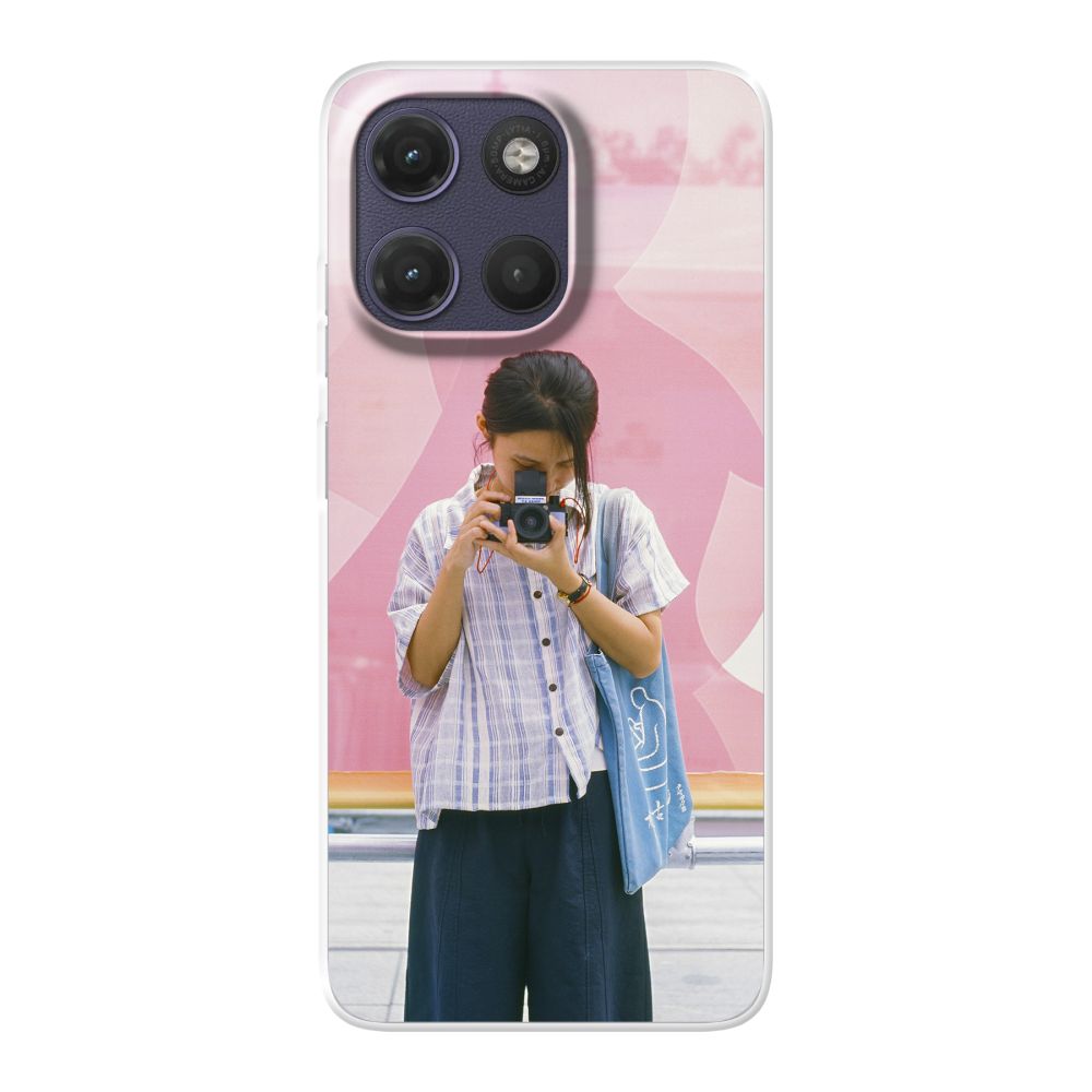 Achterkant bedrukt soft case hoesje (Transparant)