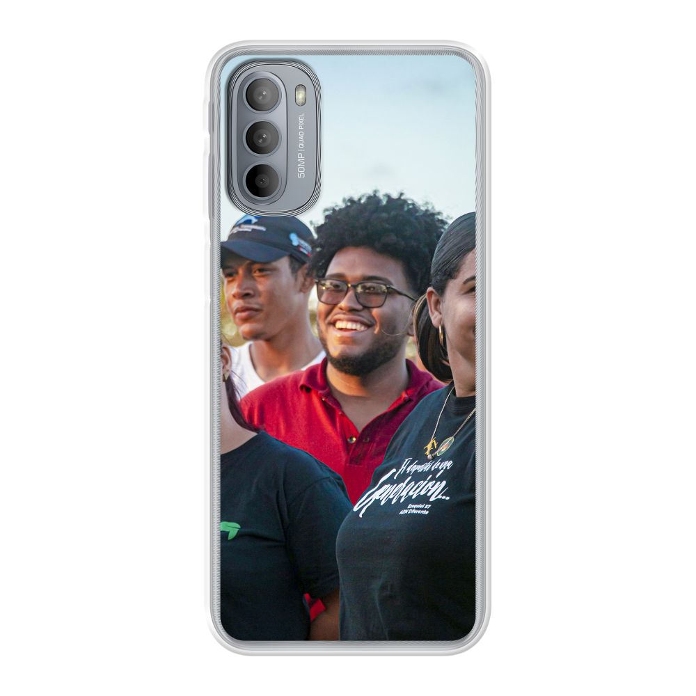 Achterkant bedrukt soft case hoesje (Transparant)