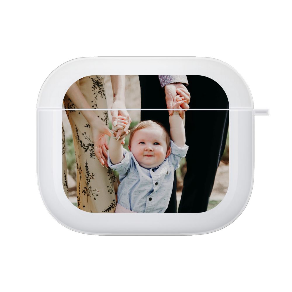 Voorkant bedrukt soft case AirPods hoesje