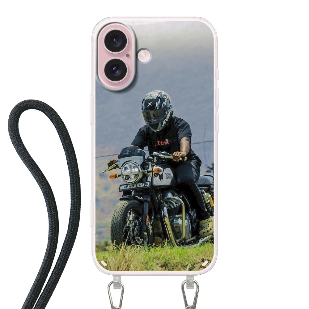Coque imprimée au dos avec cordon