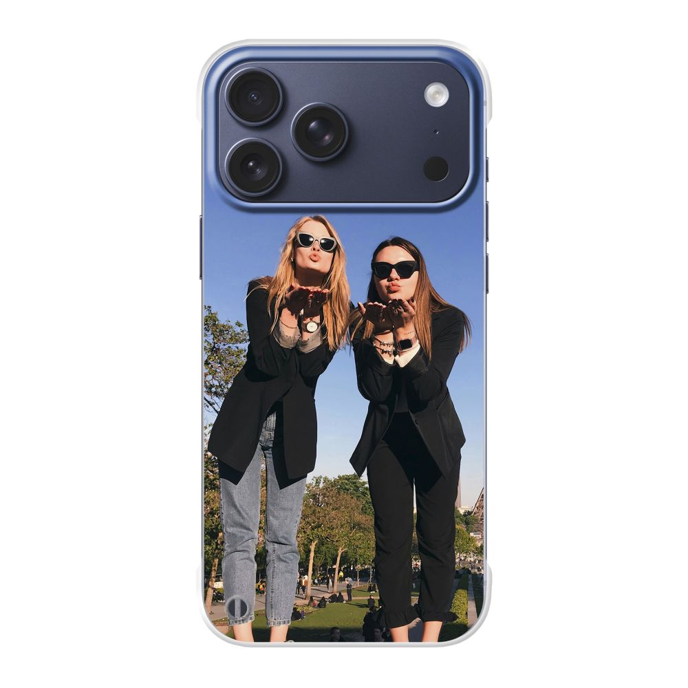 Coque rigide imprimée au dos (Transparent)