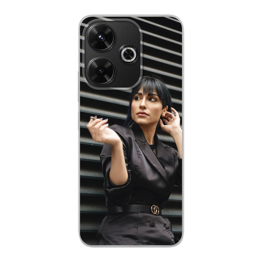 Achterkant bedrukt soft case hoesje (Transparant)