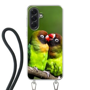 Achterkant bedrukt hoesje met draagkoord