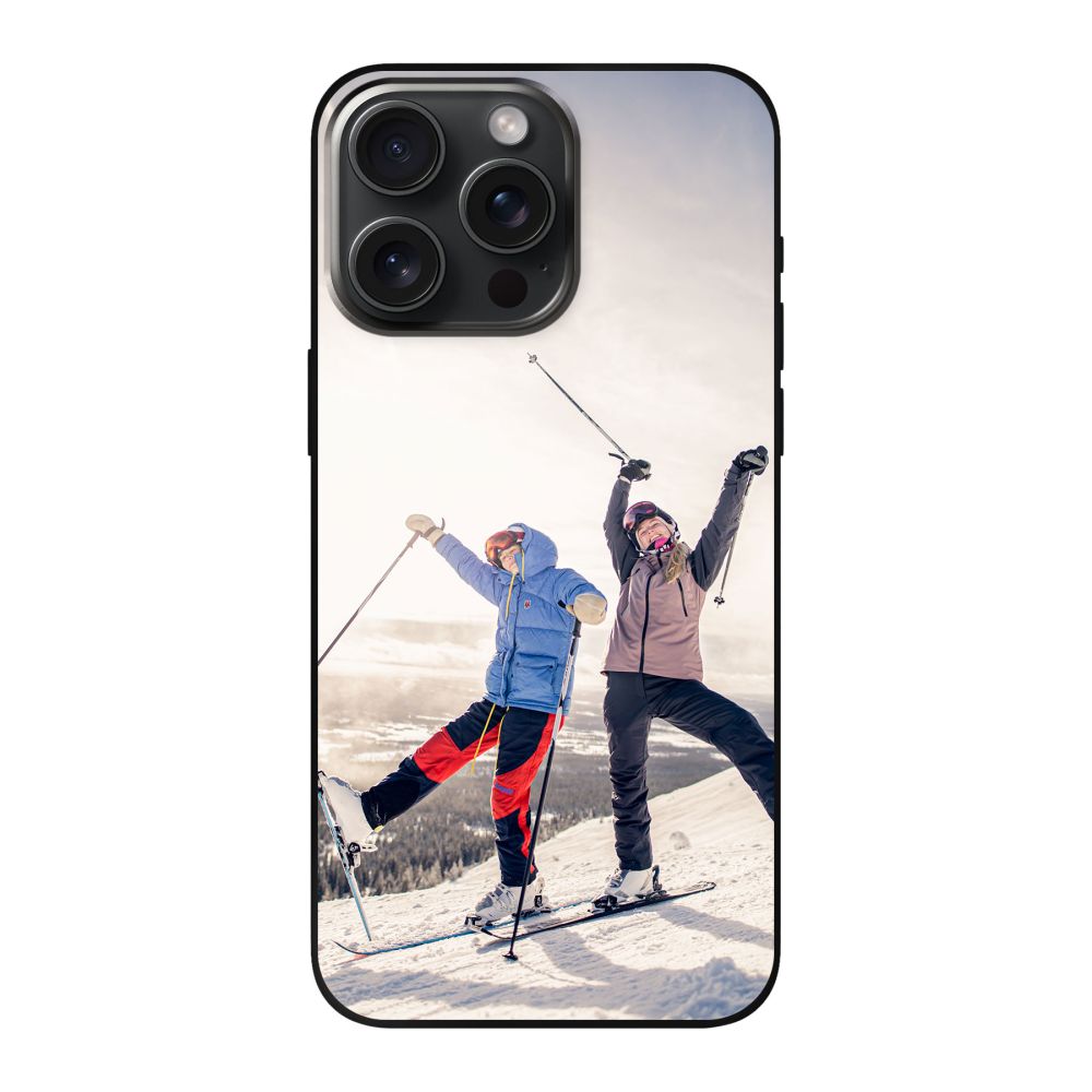 Coque souple imprimée au dos (Noir)