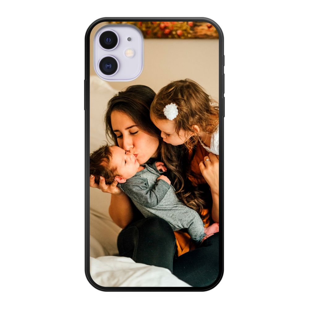 Coque souple imprimée au dos (Noir)