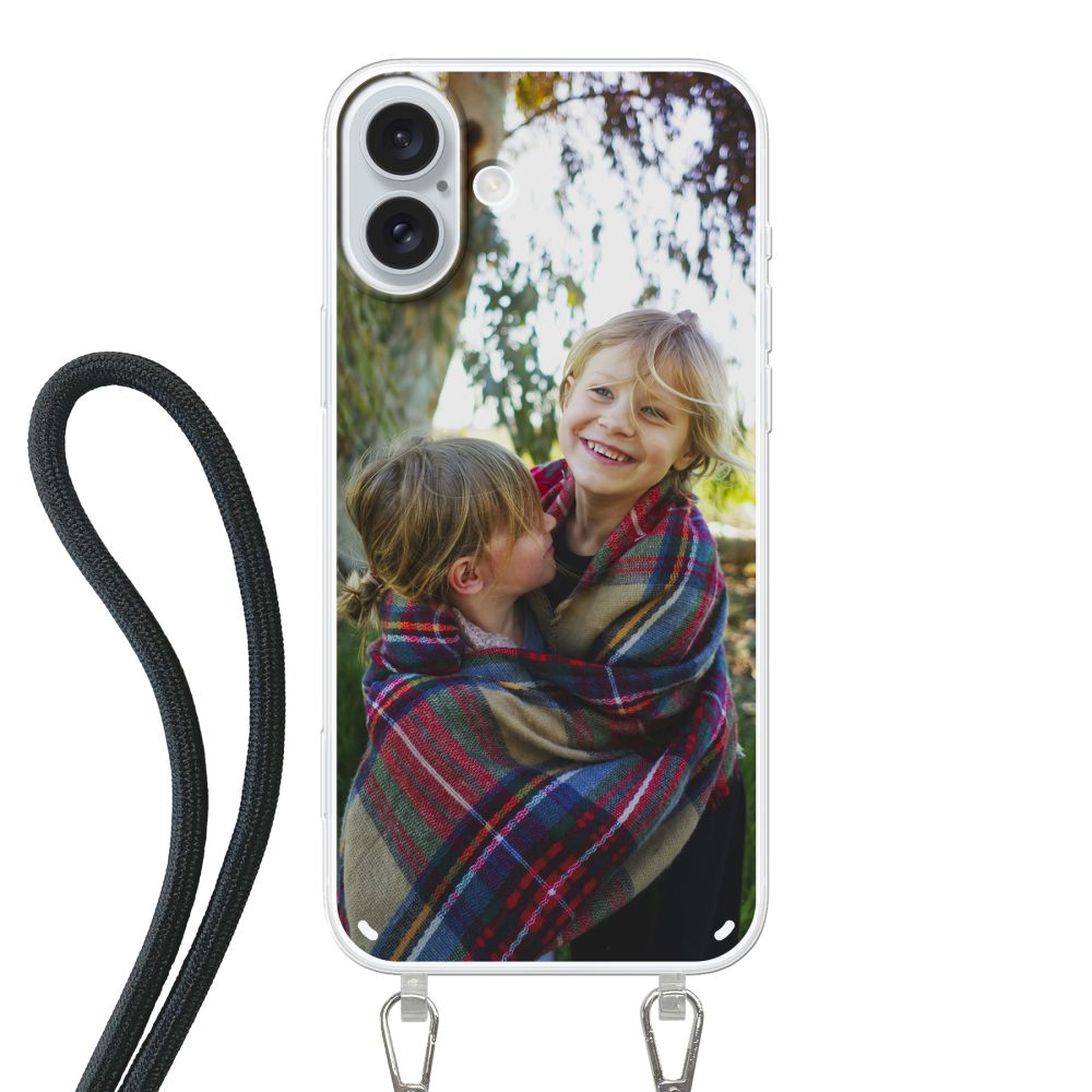 Coque imprimée au dos avec cordon