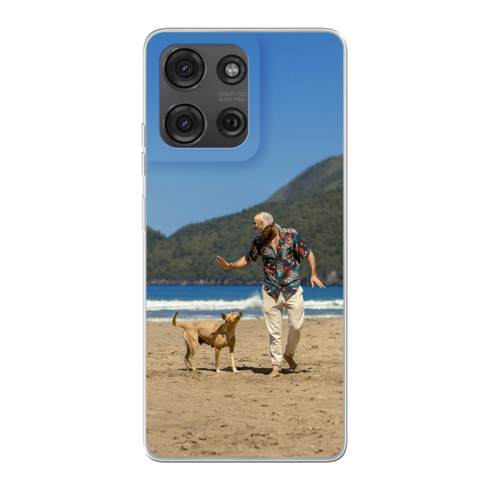 Coque souple imprimée au dos (Transparent)