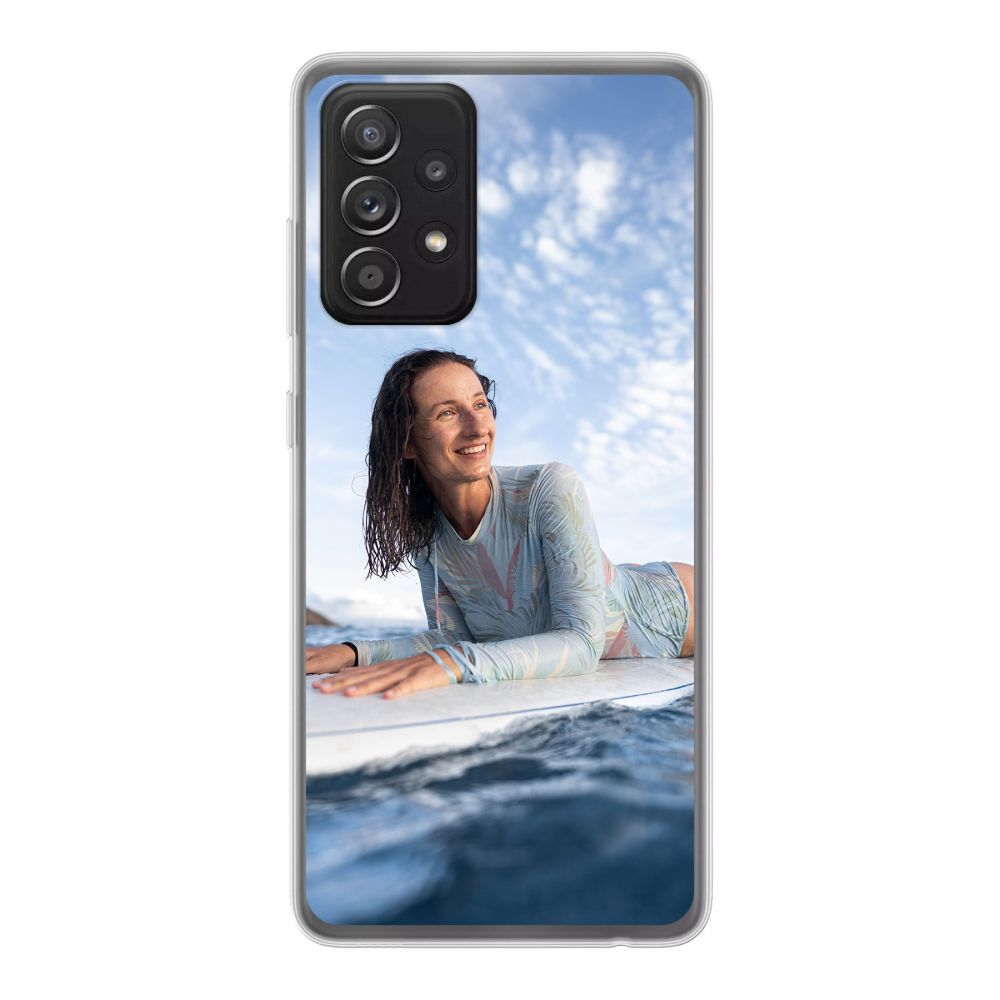 Achterkant bedrukt soft case hoesje (Transparant)