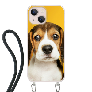 Apple iPhone 13 mini Crossbody case (back printed, transparent)