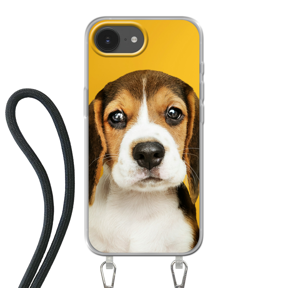 Apple iPhone 16e / iPhone 17e Crossbody case (back printed, transparent)