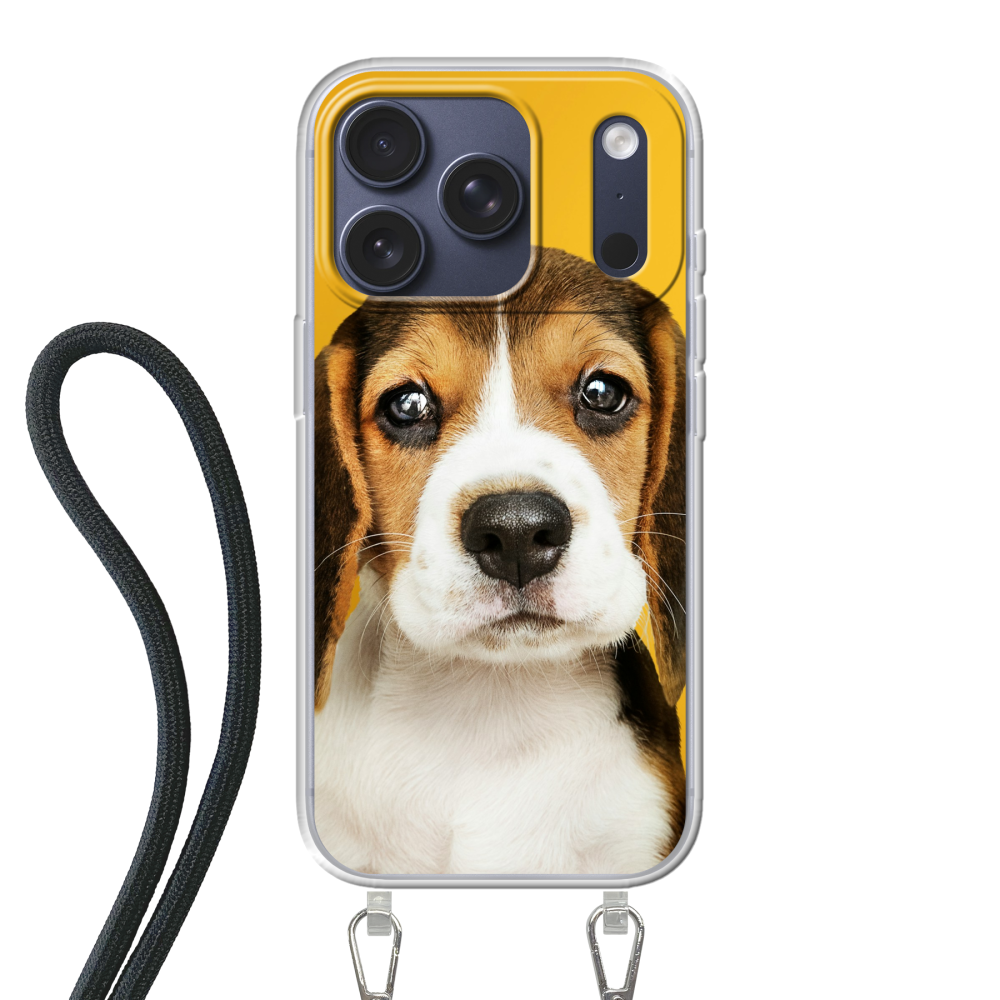 Apple iPhone 17 Pro Crossbody case (back printed, transparent)