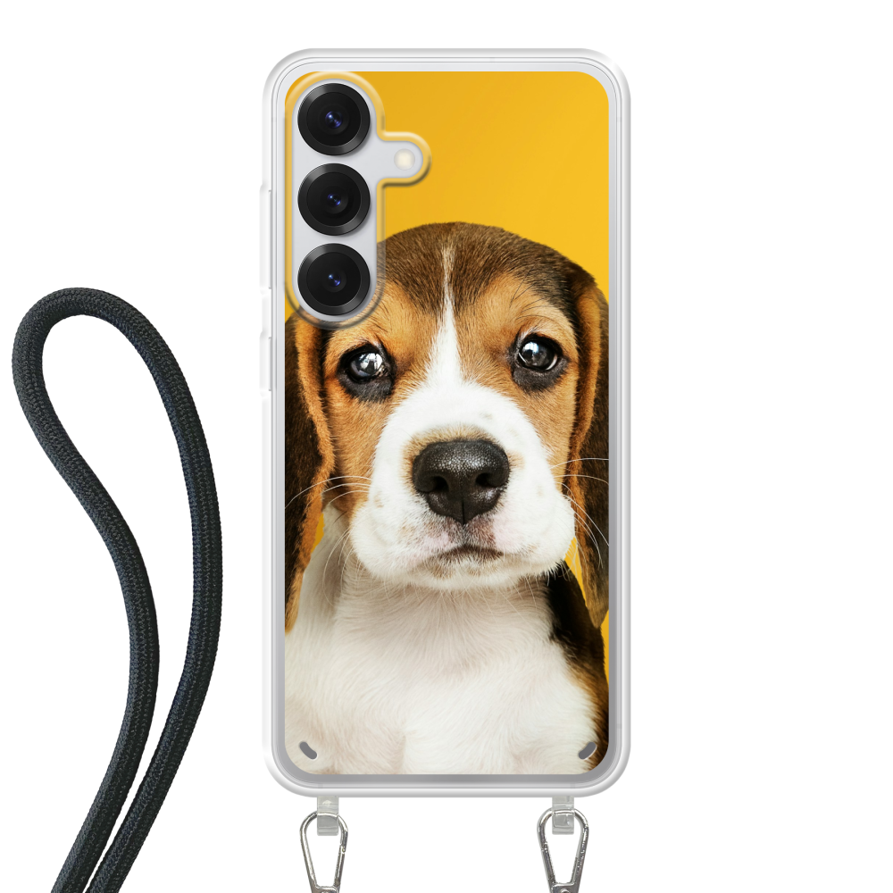 Samsung Galaxy S25 Crossbody case (back printed, transparent)