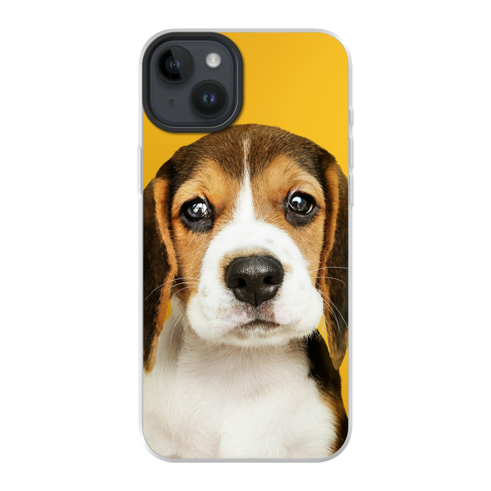 Apple iPhone 14 Plus Hybrid case with MagSafe (back printed, transparent)
