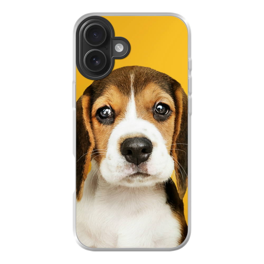 Apple iPhone 16 Plus Hybrid case with MagSafe (back printed, transparent)