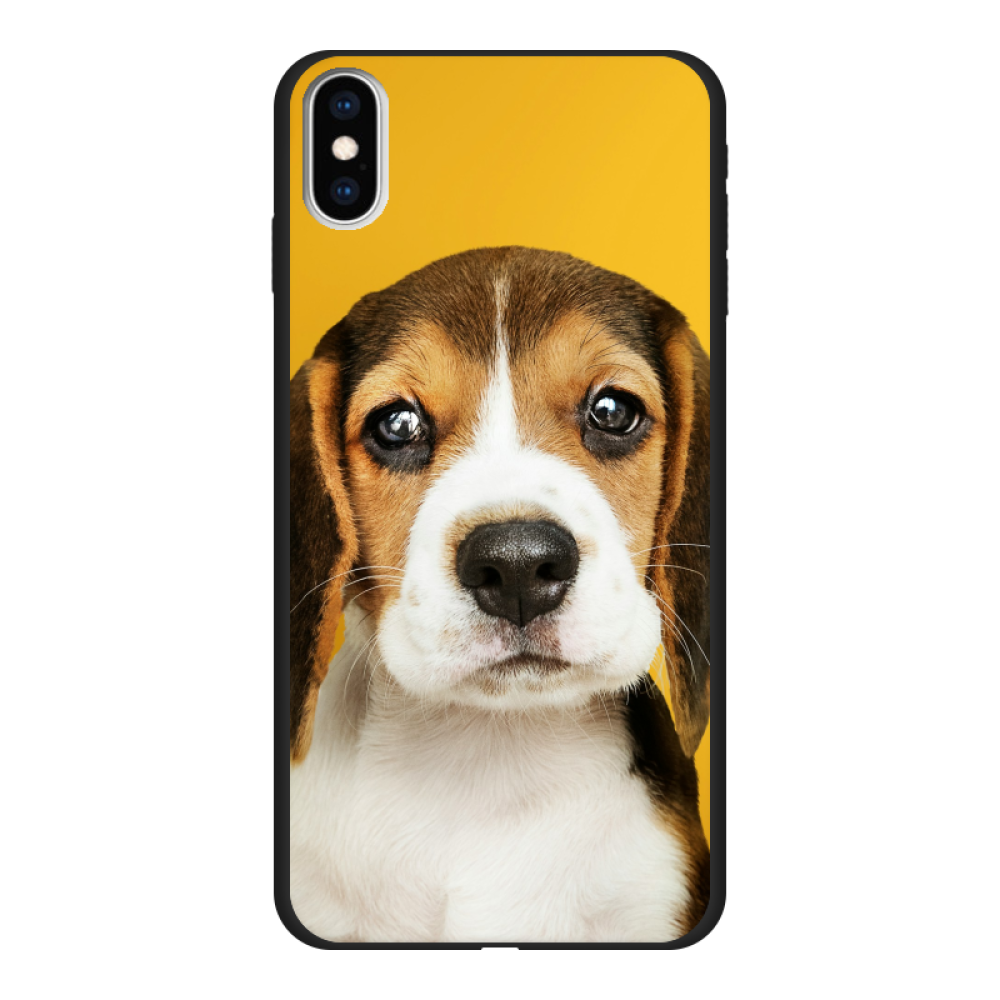 Apple iPhone Xs Max Soft case (back printed, black)