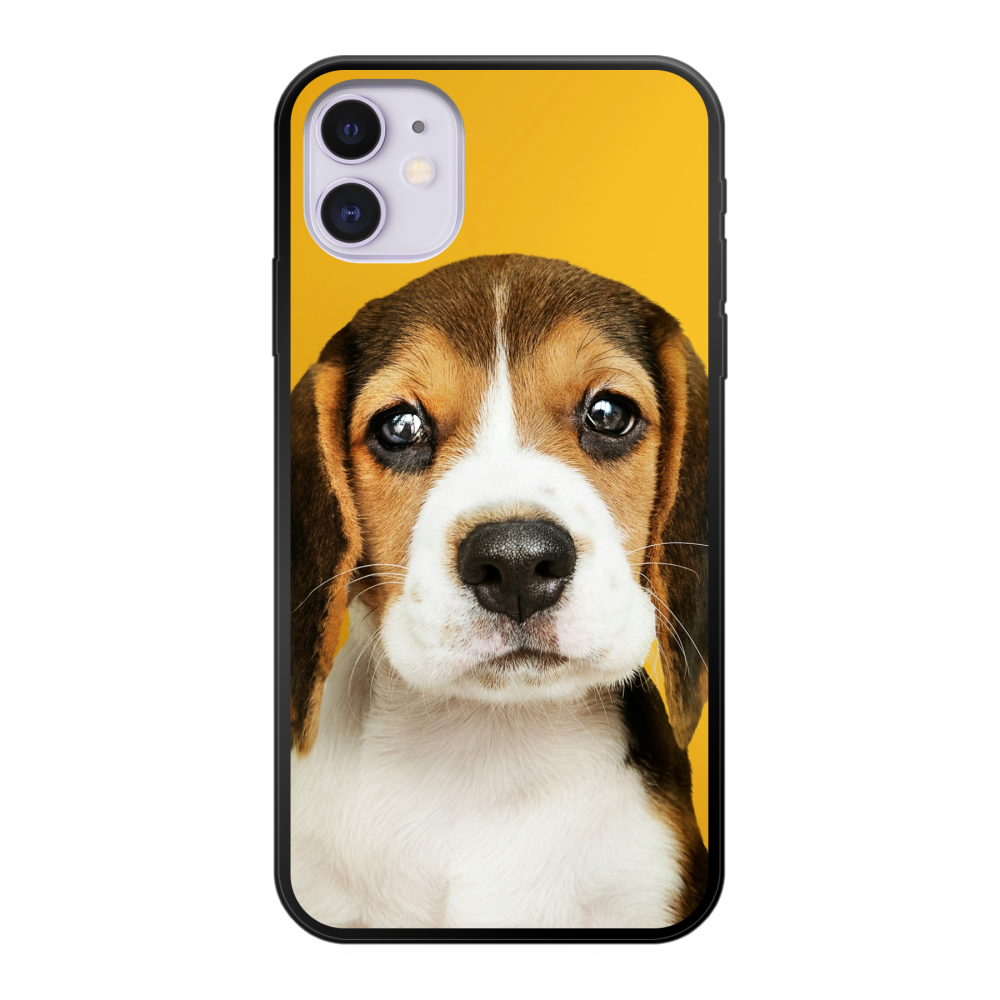 Apple iPhone 11 Soft case (back printed, black)