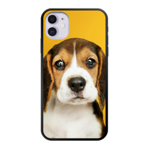Apple iPhone 11 Soft case (back printed, black)