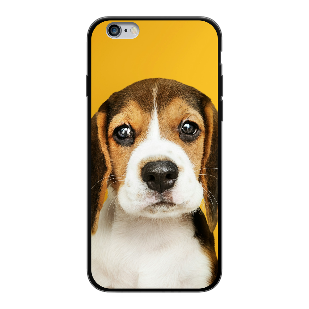 Apple iPhone 6 / 6s Soft case (back printed, black)