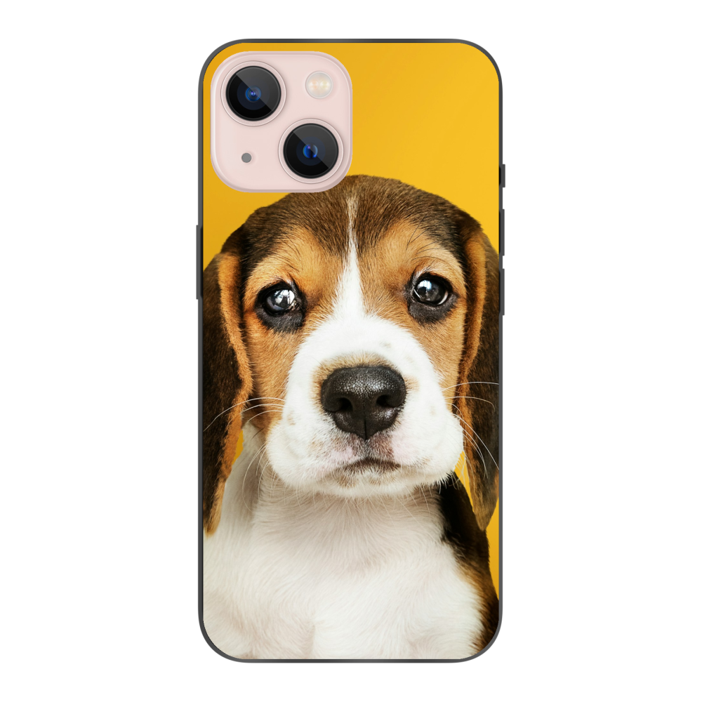 Apple iPhone 13 Soft case (back printed, black)