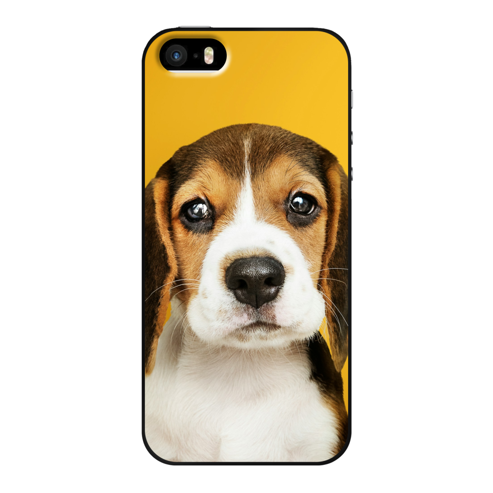 Apple iPhone 5 / 5s / SE (2016) Soft case (back printed, black)