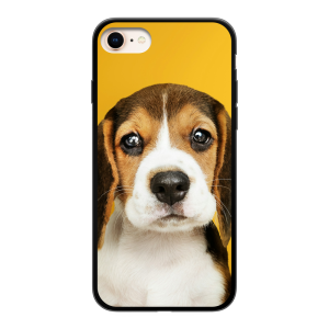 Apple iPhone 7 / 8 / SE (2020) / SE (2022) Soft case (back printed, black)