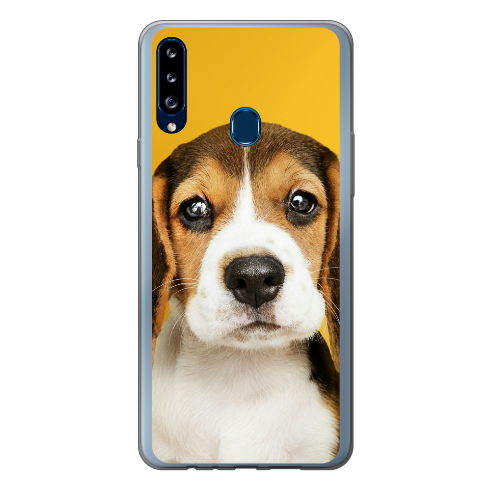 Samsung Galaxy A20s Soft case (back printed, transparent)