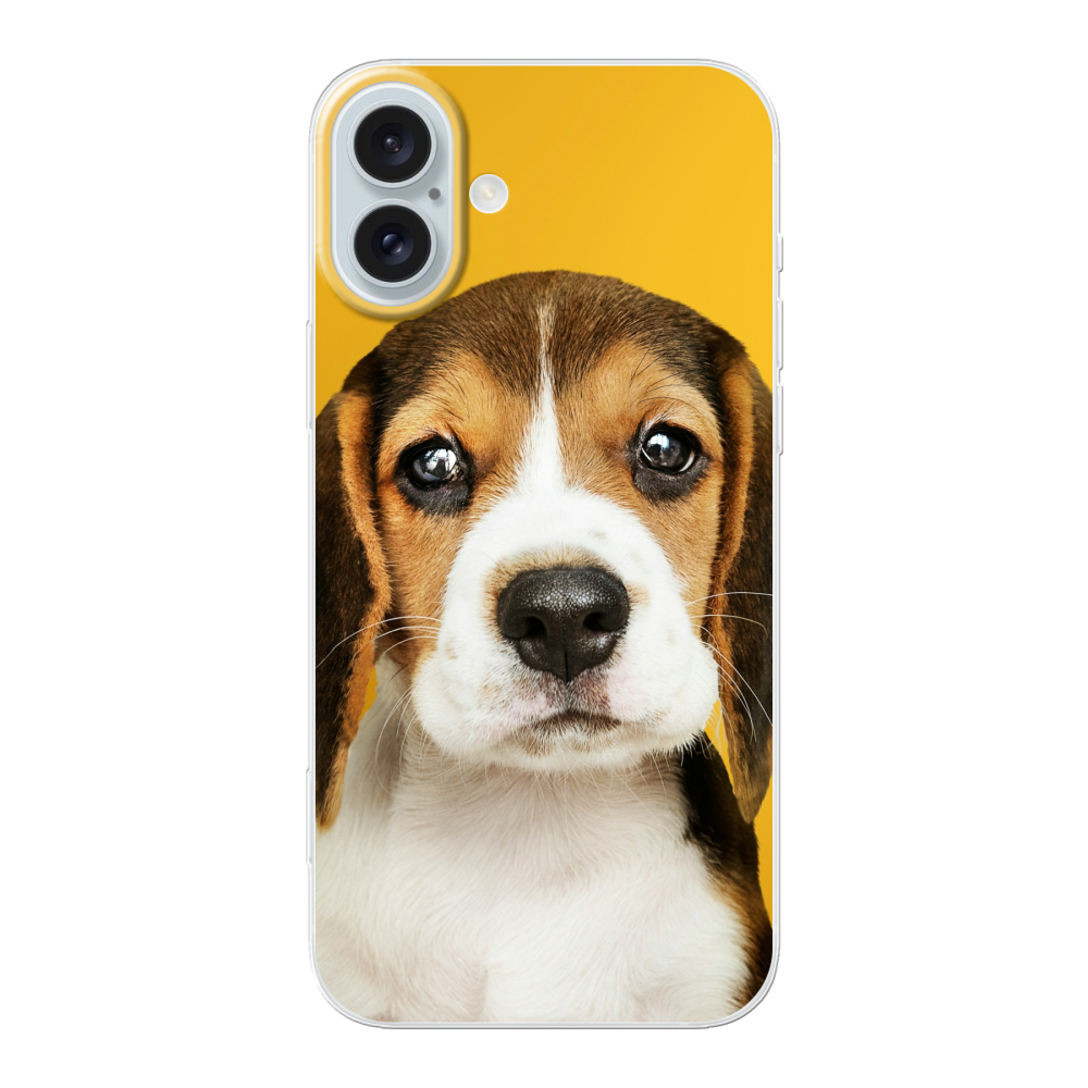 Apple iPhone 16 Plus Soft case (back printed, transparent)