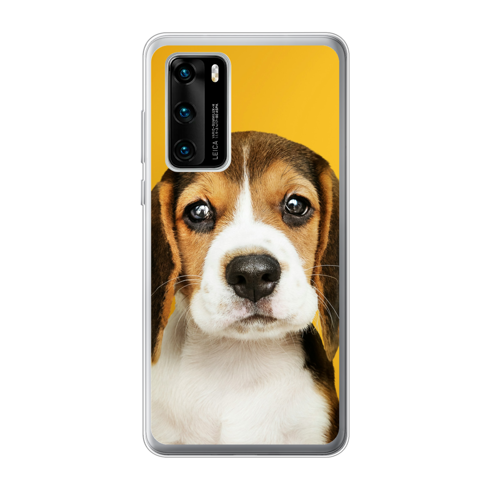 Huawei P40 Soft case (back printed, transparent)